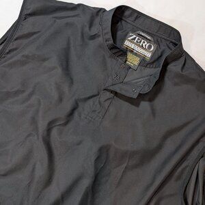 ZR Zero Restriction Vest Mens 2XL XXL Black Golf Windproof Pullover 1/4 Snap